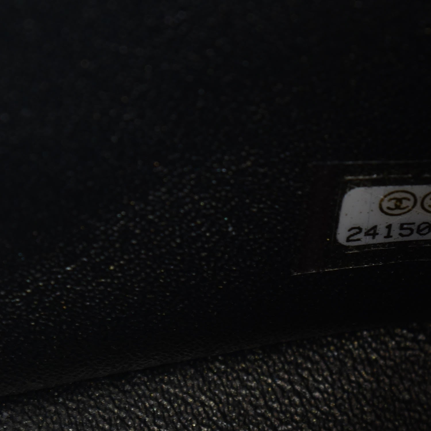 Chanel Metallic Caviar Quilted Mini Square Flap Dark Charcoal 7 of 8