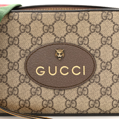 Gucci GG Supreme Monogram Web Neo Vintage Shoulder Bag Beige New Acero Crop 8 of 11