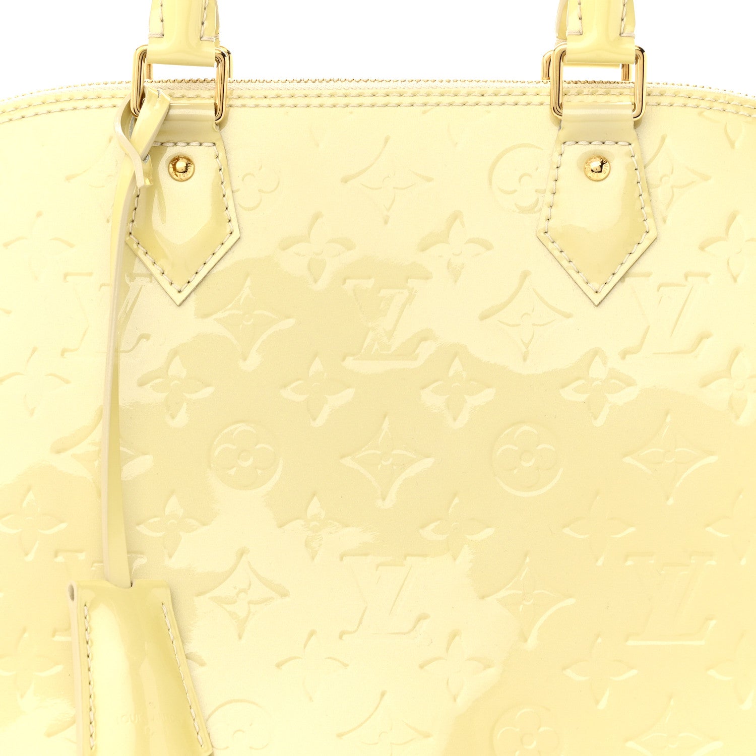 Louis Vuitton Vernis Alma GM Blanc Corail 8 of 13