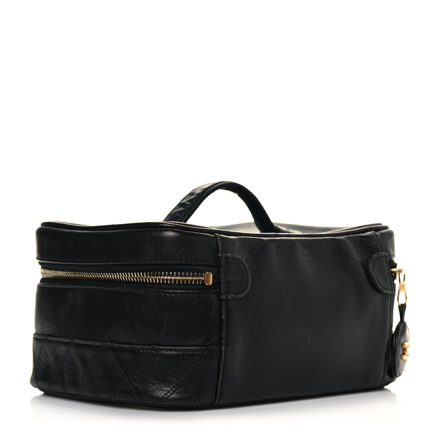 Chanel Lambskin Vanity Cosmetic Case Black 3 of 21