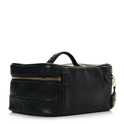 Chanel Lambskin Vanity Cosmetic Case Black 3 of 21