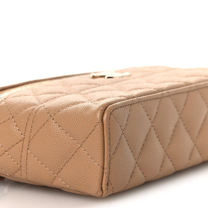 Chanel Caviar Quilted Trendy Handle Slim Vanity Beige 9 of 11