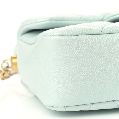 Chanel Iridescent Caviar Quilted Mini My Perfect Flap Light Green 8 of 9