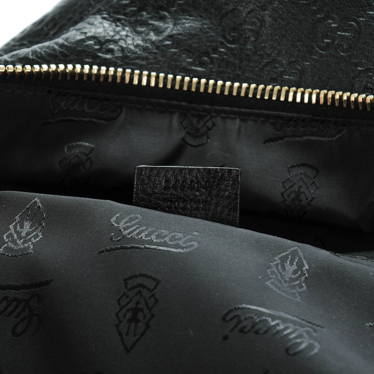 Gucci Guccissima Medium Classic Backpack Black 7 of 7