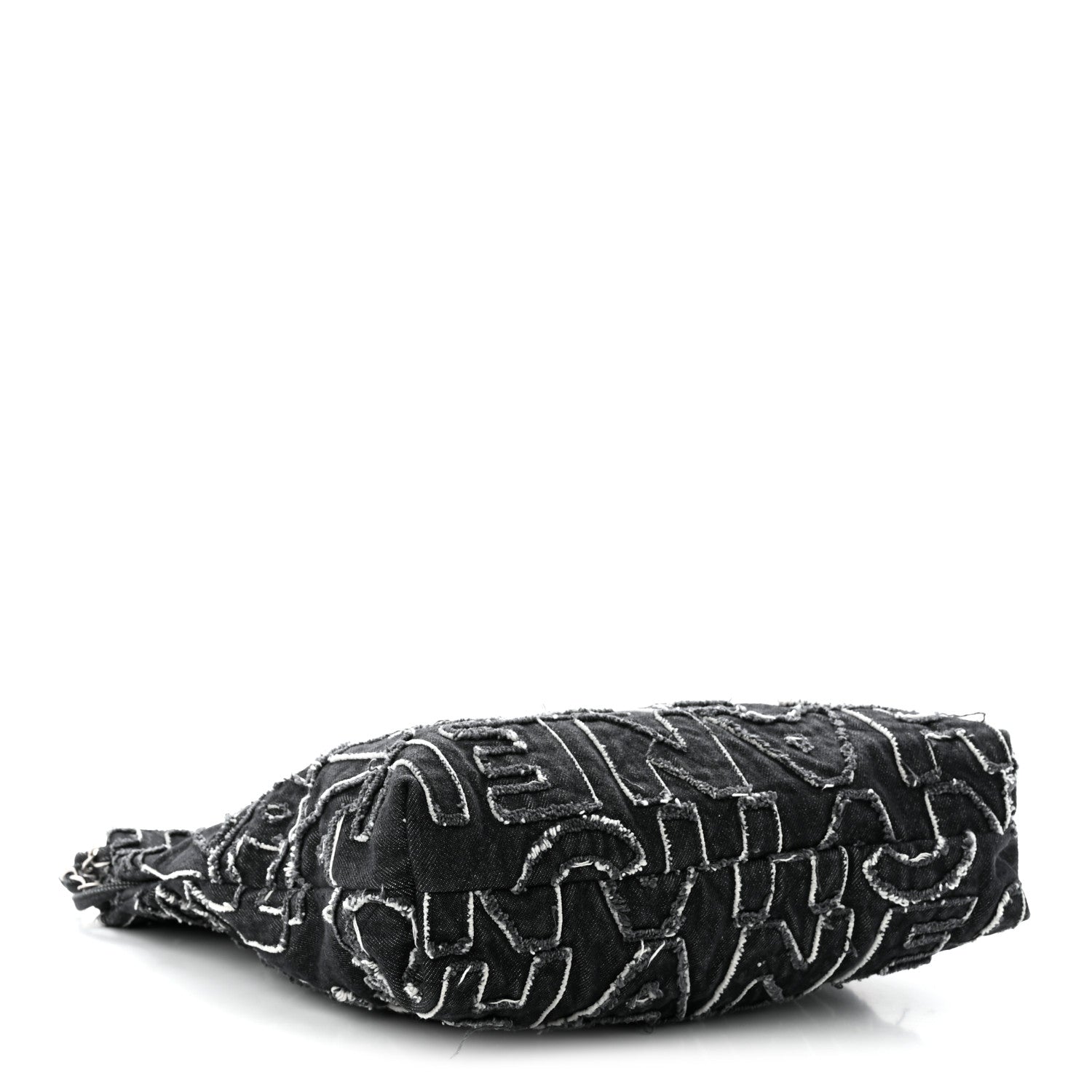 Chanel Denim Patchwork Quilted Small Chanel 22 Black 5 of 11