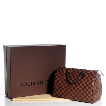 Louis Vuitton Damier Ebene Speedy 30 6 of 10