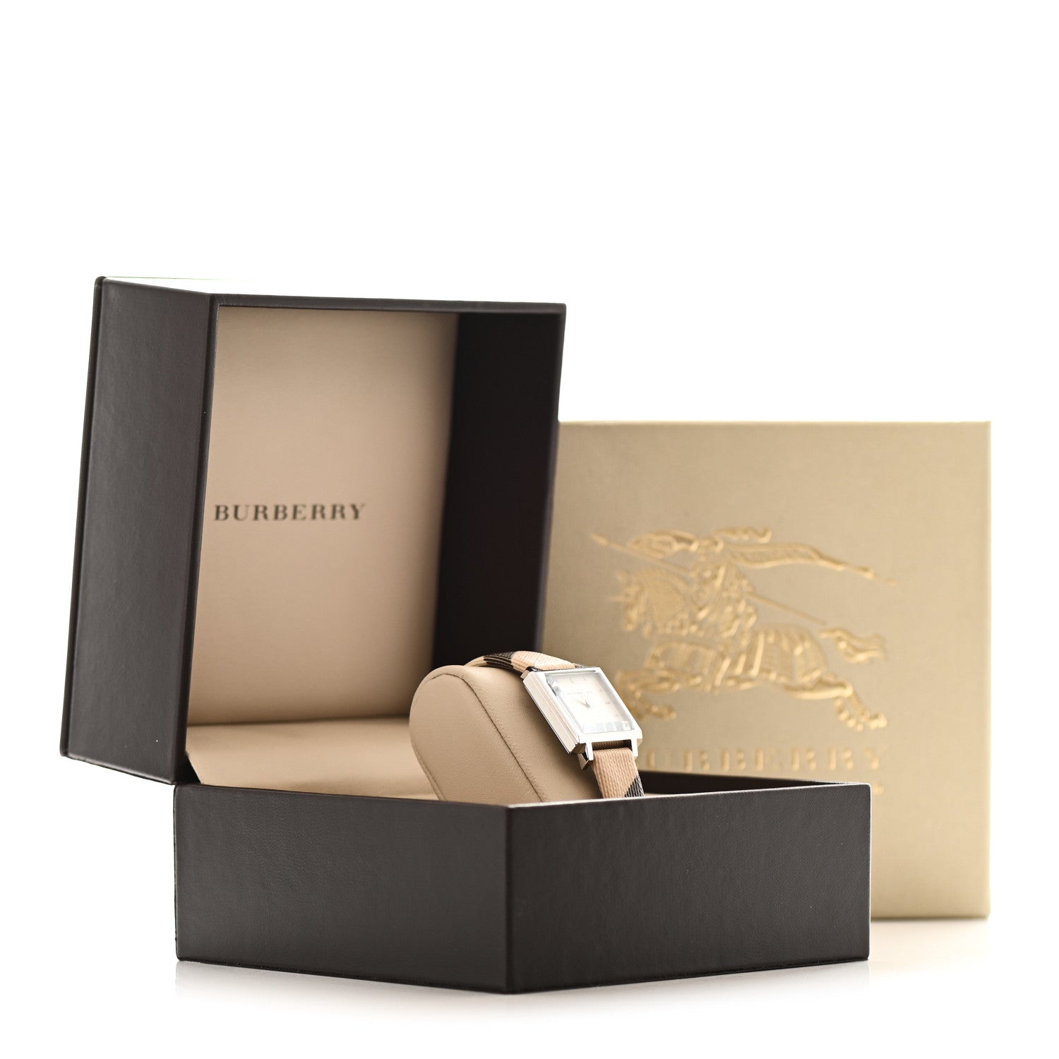 Burberry Stainless Steel Calfskin 24mm Nova Check Quartz Watch BU2016 5 of 5