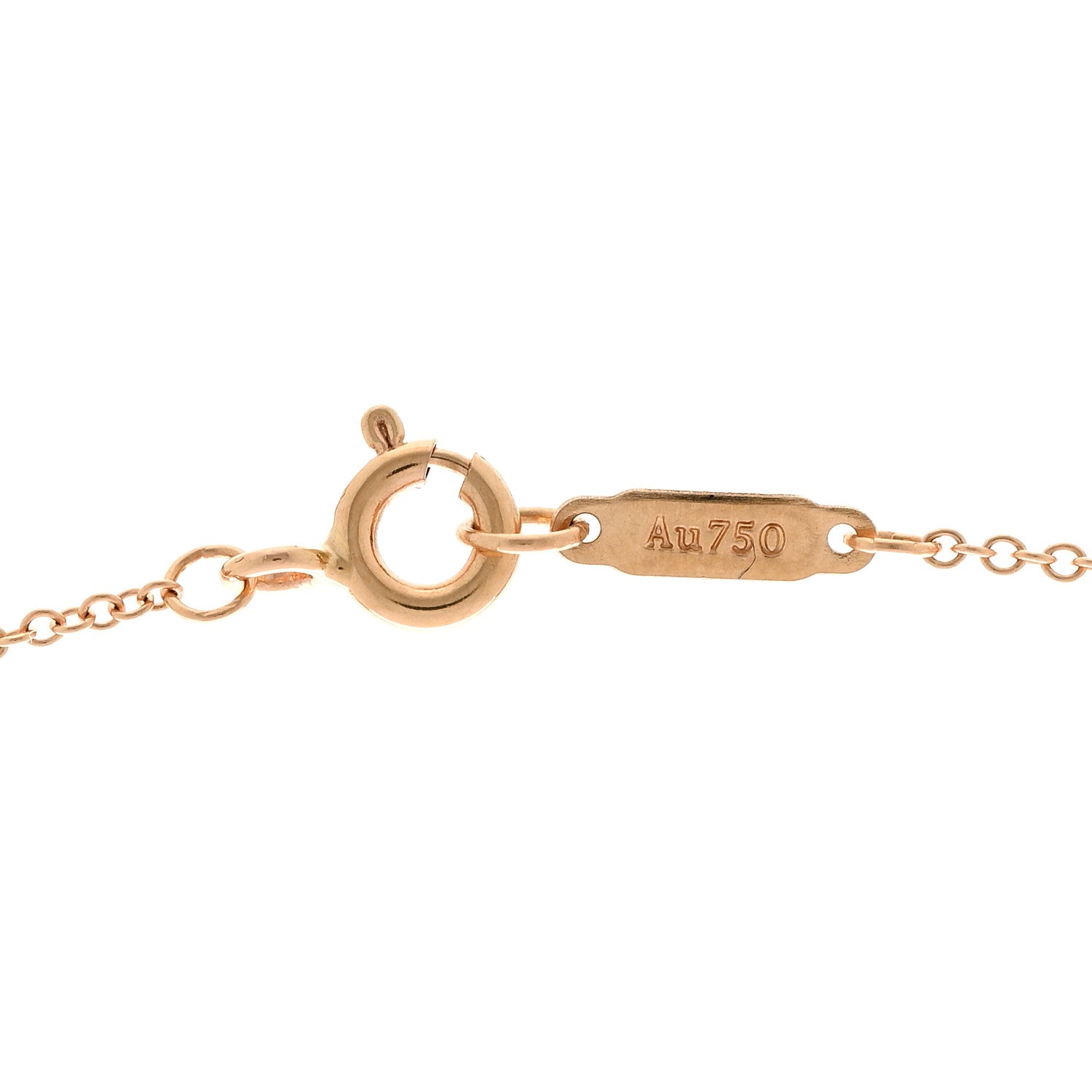 Tiffany 18K Rose Gold Chain Necklace 24" 5 of 5