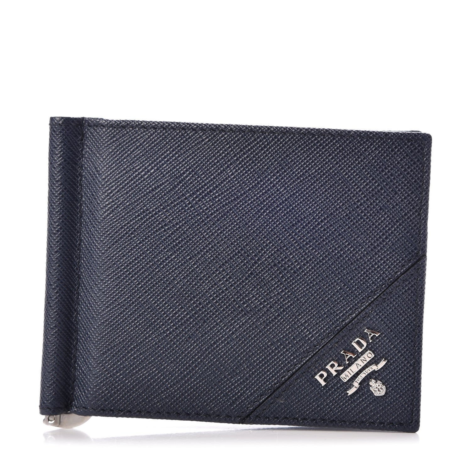 Saffiano Metal Money Clip Bi-Fold Wallet Baltico