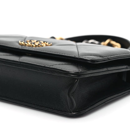 Chanel Lambskin Quilted Chanel 19 Wallet On Chain WOC Black 10 of 11