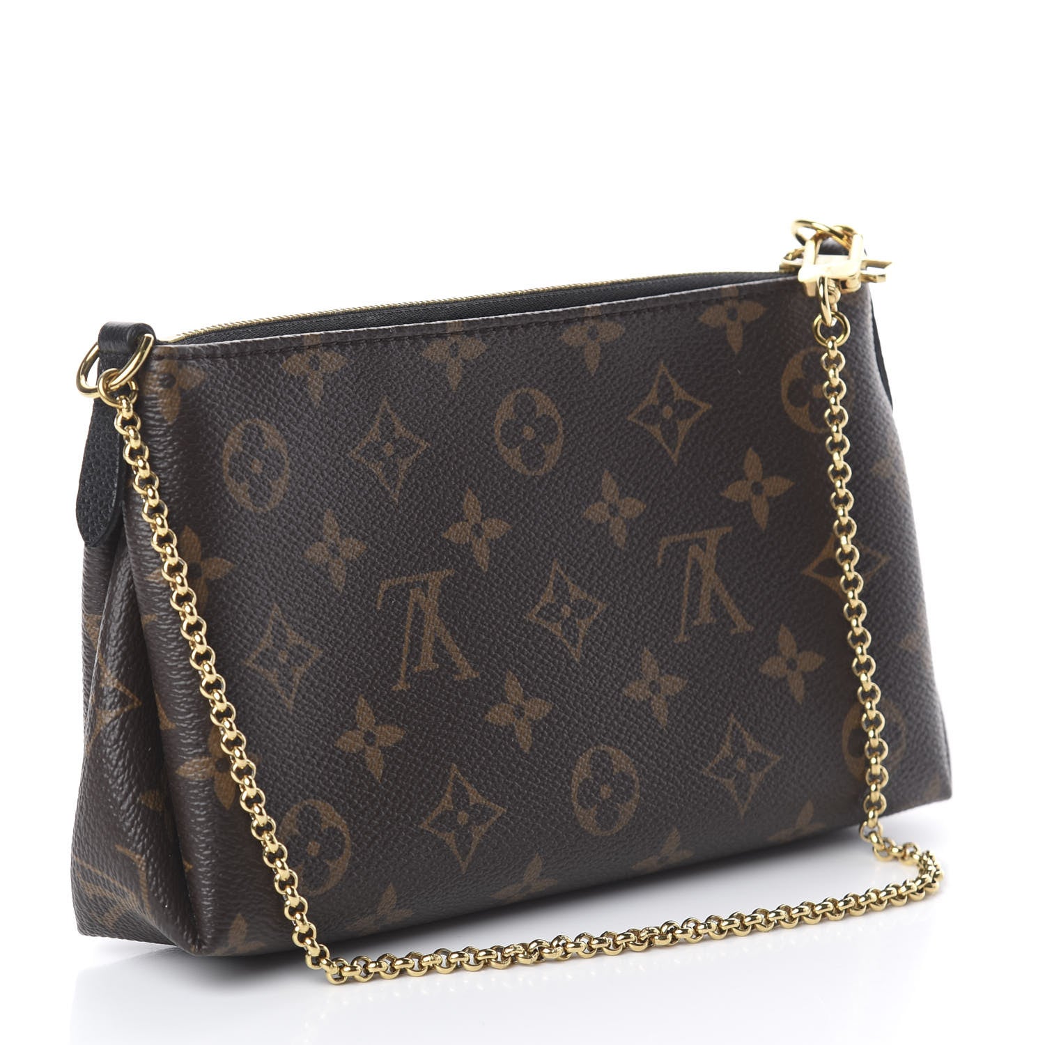 Louis Vuitton Monogram Pallas Clutch Black 2 of 7