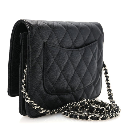 Chanel Caviar Quilted Wallet on Chain WOC Black 3 of 12