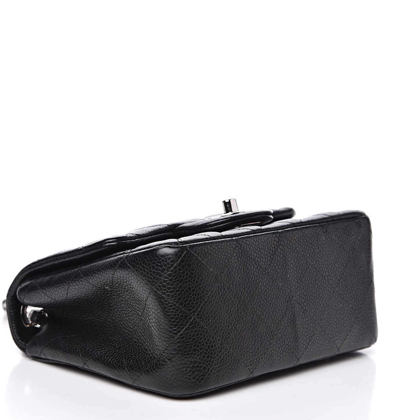 Caviar Quilted Mini Square Flap Black