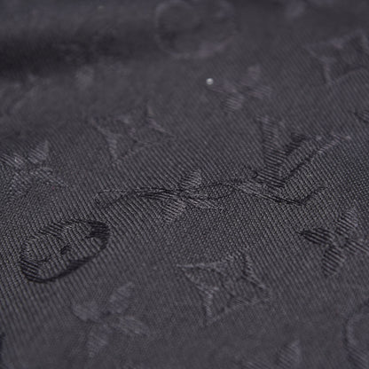 Louis Vuitton Wool Silk Monogram Shawl Black 11 of 17