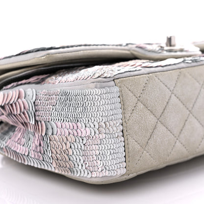 Chanel Sequin CC Small Double Flap Silver 8 of 12