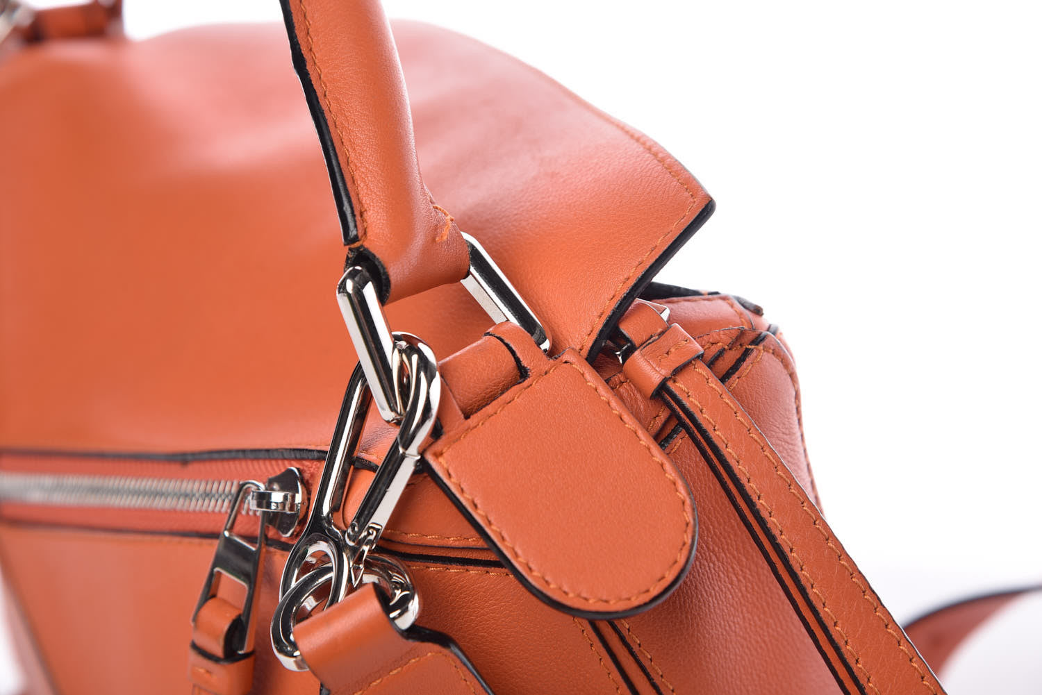 Loewe Calfskin Small Puzzle Bag Orange 11 of 16