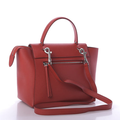 Celine Baby Grained Calfskin Micro Belt Bag Coquelicot 3 of 11