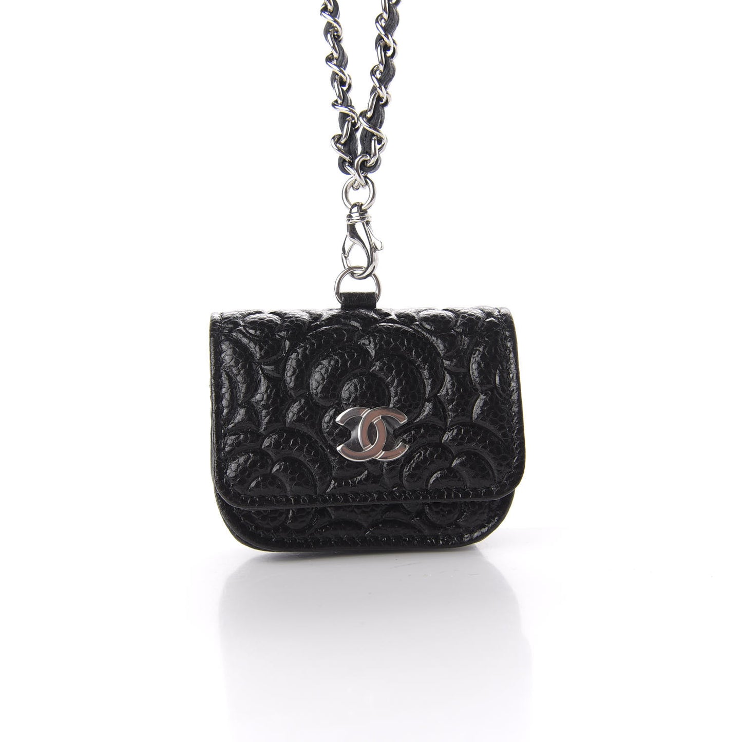 Caviar Camellia Embossed Airpods Pro Case Black