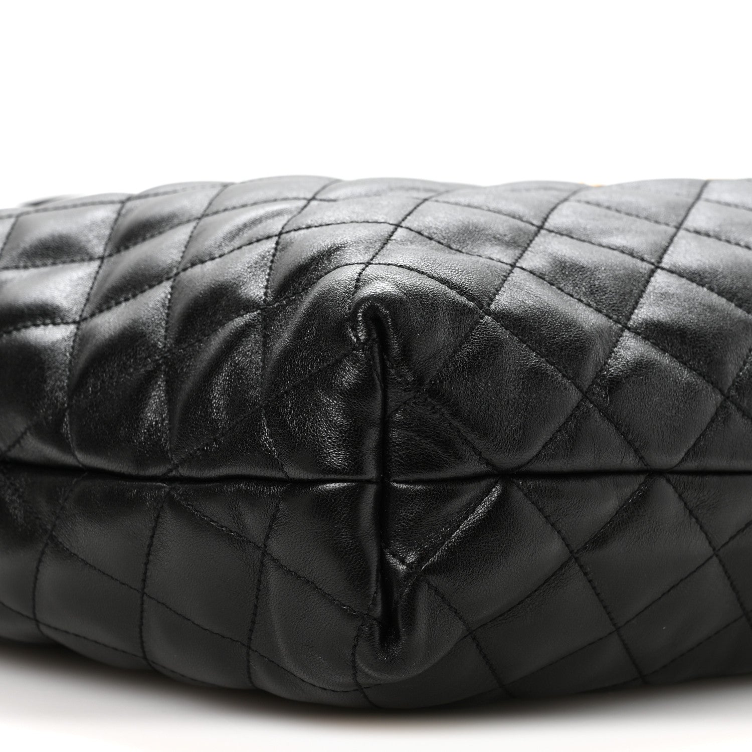 Saint Laurent Lambskin Quilted Maxi Icare Shopping Tote Black 9 of 11