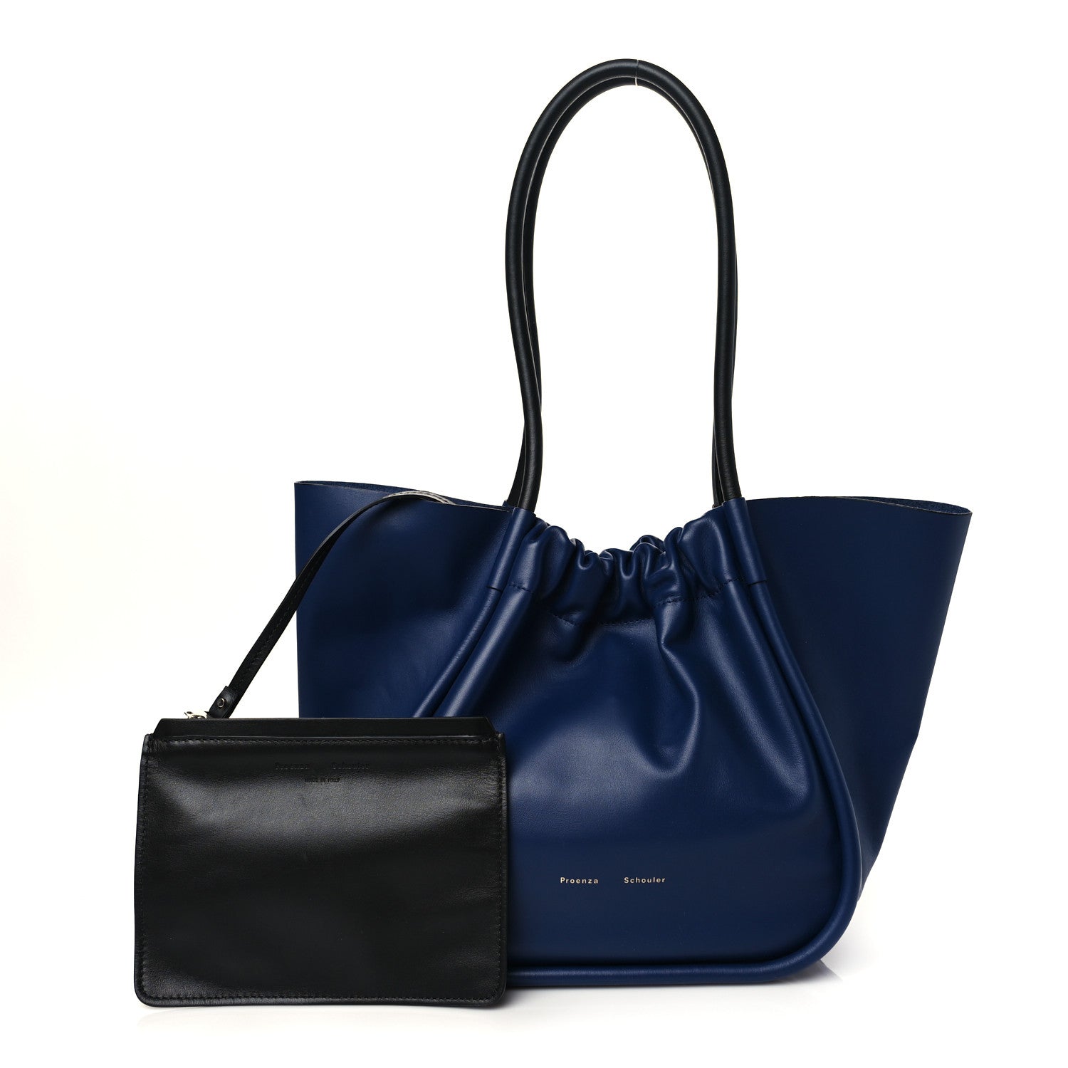 Proenza Schouler Calfskin Large Ruched Tote Cobalt 1 of 11