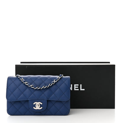 Chanel Caviar Quilted Mini Rectangular Flap Blue 11 of 11