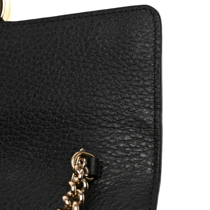 Gucci Dollar Calfskin Interlocking G Chain Wallet Black 12 of 12