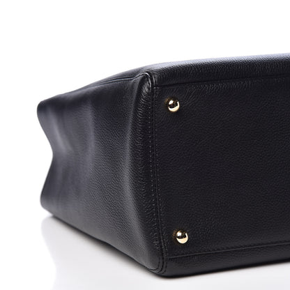 Chanel Calfskin Cerf Executive Shopper Tote Black 6 of 12