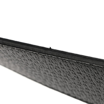 Gucci Textured Dollar Calfskin Nickel Double G 40mm Belt 100 40 Black 6 of 12