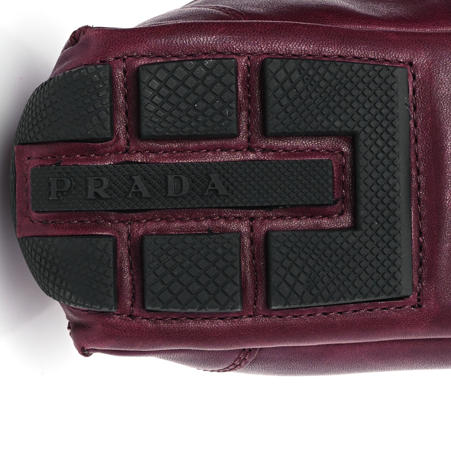 Prada Soft Nappa Re-Edition 2005 Men's Montecarlo Antiqued 8 Burgundy 7 of 9