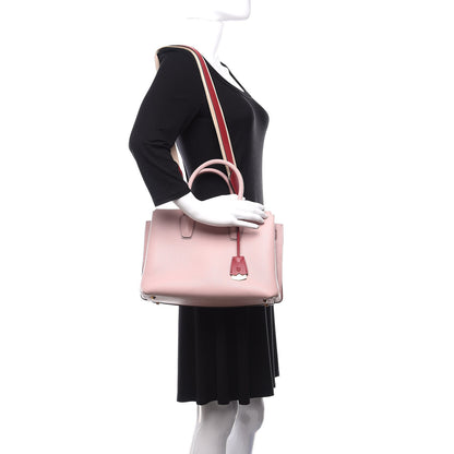 MCM Grained Calfskin Medium Milla Tote Pale Mauve 2 of 12