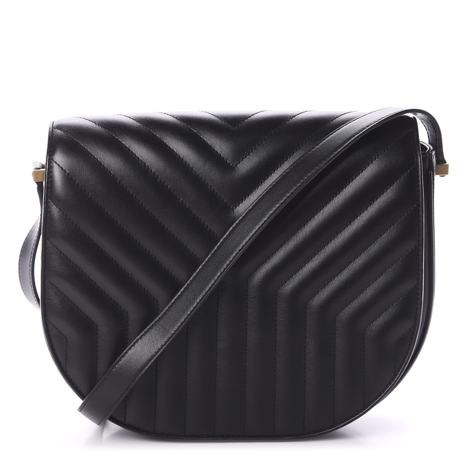 Saint Laurent Calfskin Quilted Y Joan Satchel Black 1 of 9