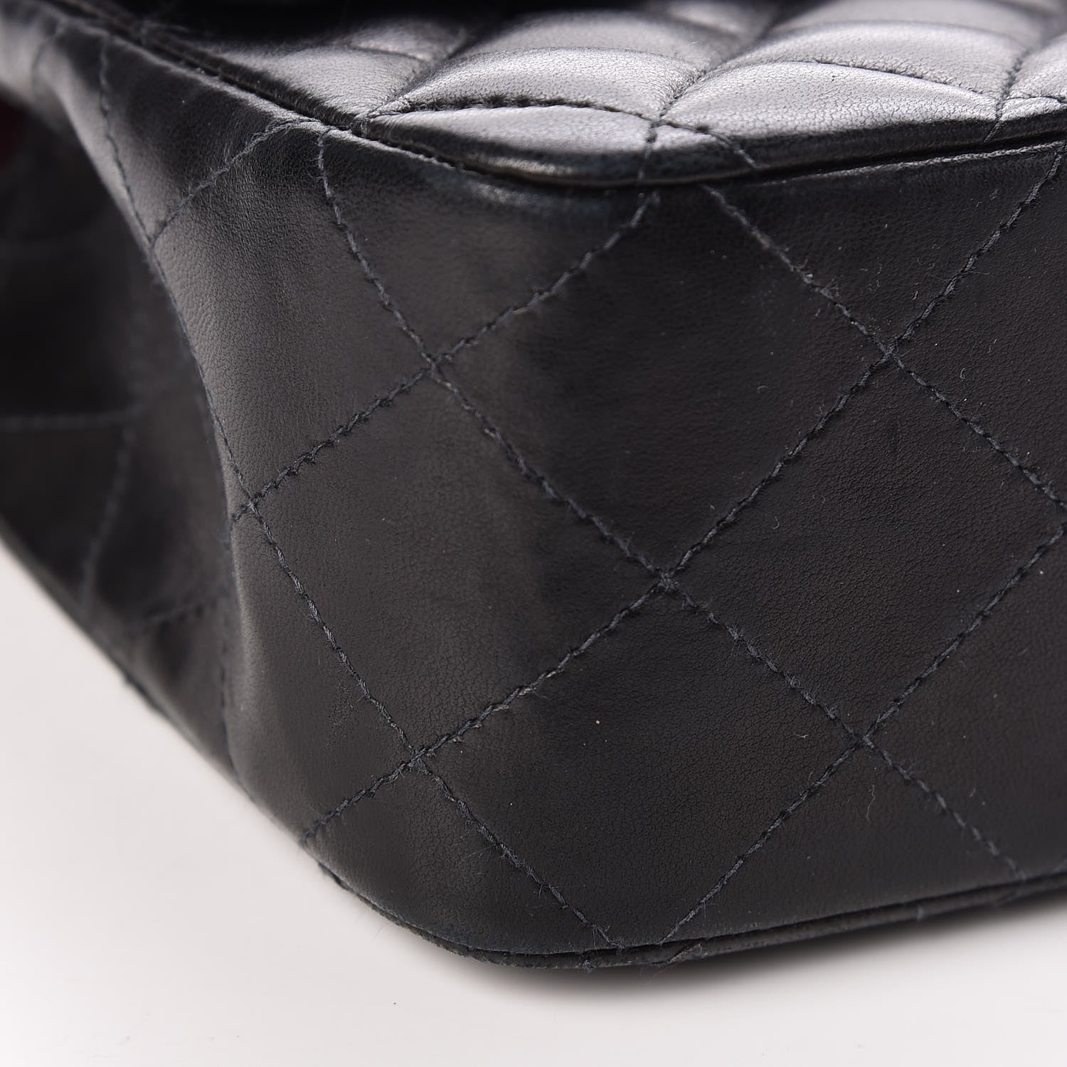 Chanel Lambskin Quilted Medium Double Flap Black 9 of 12