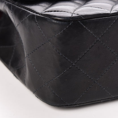Chanel Lambskin Quilted Medium Double Flap Black 9 of 12