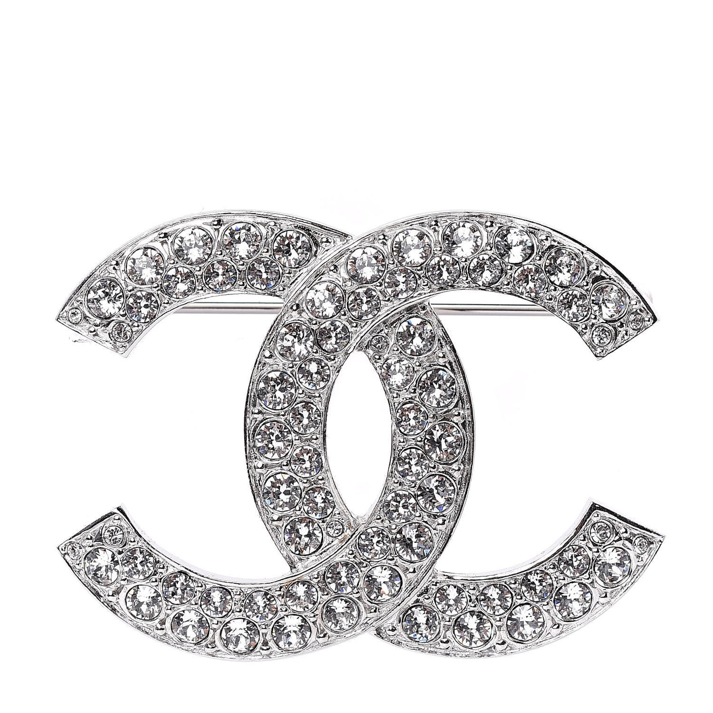 Crystal Palais Garnier CC Brooch Silver