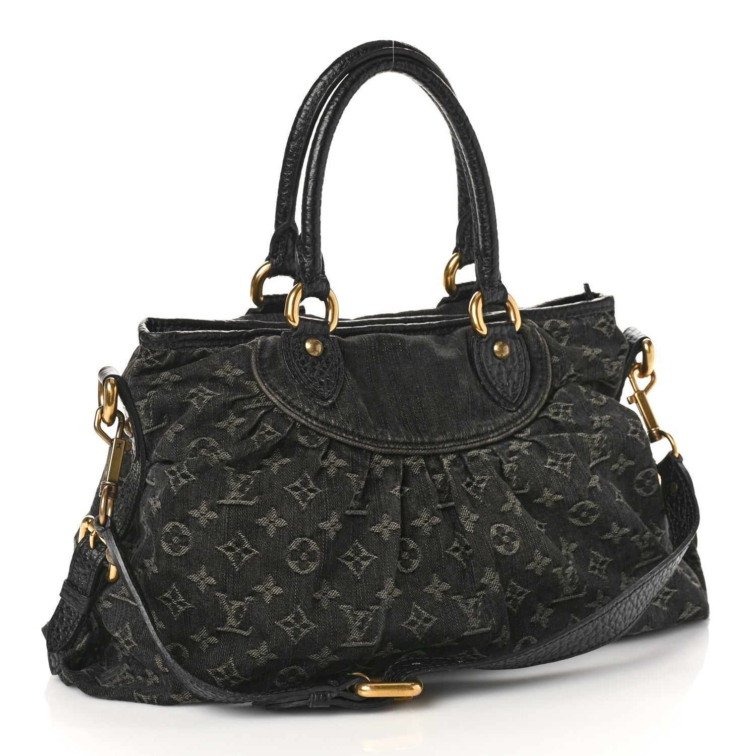Louis Vuitton Denim Neo Cabby MM Black 3 of 11