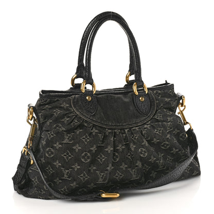 Louis Vuitton Denim Neo Cabby MM Black 3 of 11