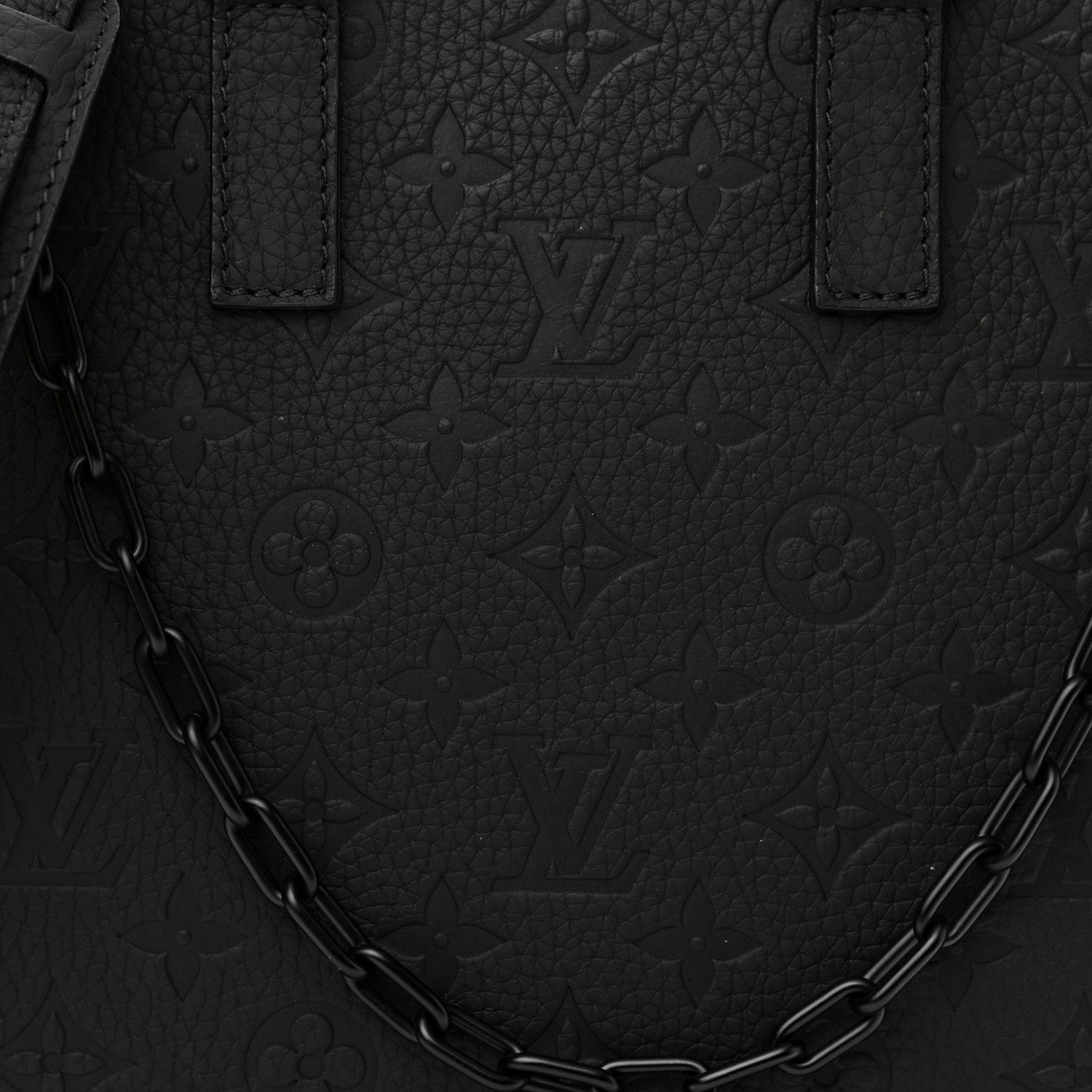 Louis Vuitton Taurillon Monogram Sac Plat Messenger Black 7 of 9