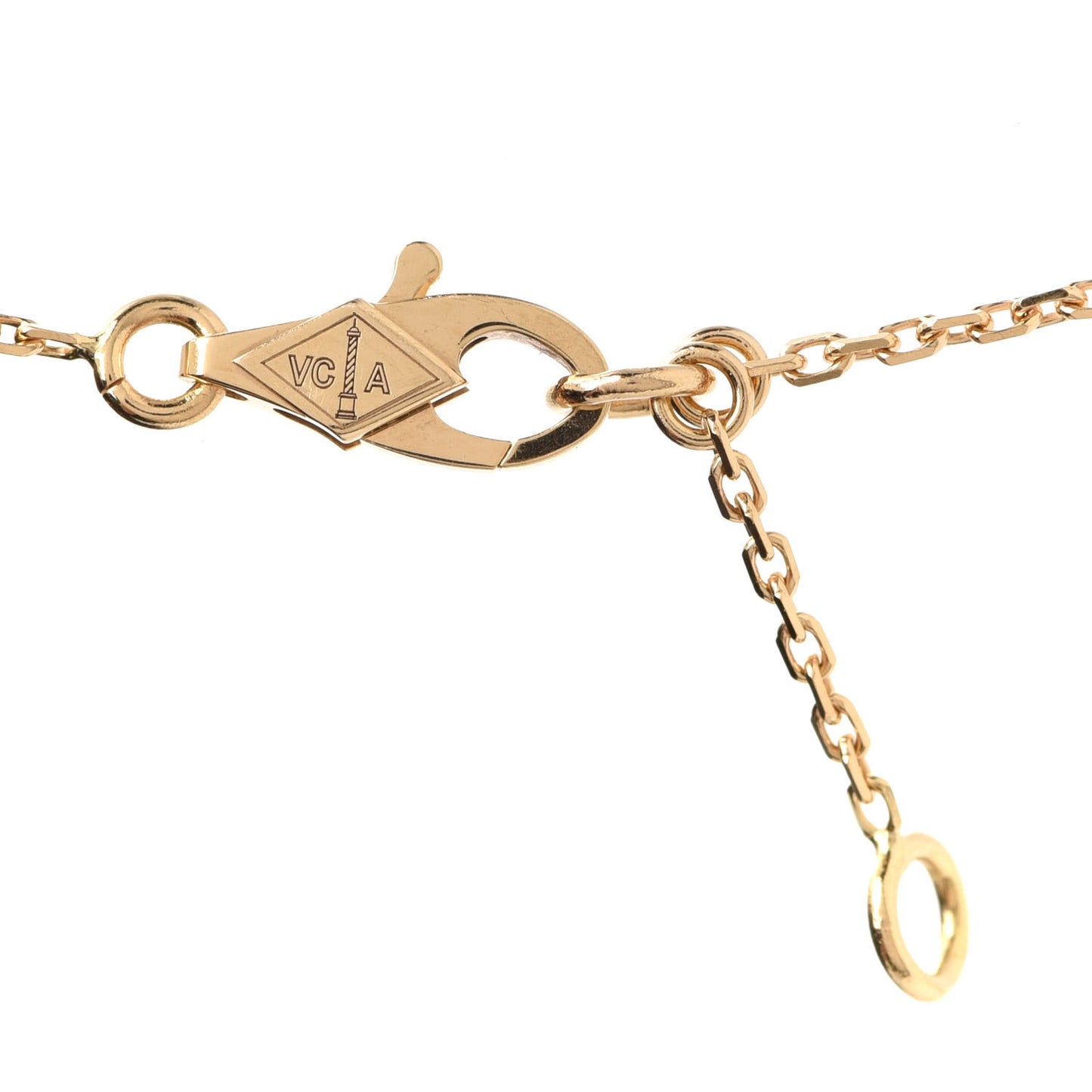 18K Yellow Gold Mother of Pearl Sweet Alhambra Bracelet