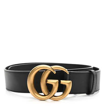 Gucci Calfskin Double G 40mm Belt 75 30 Black 1 of 5