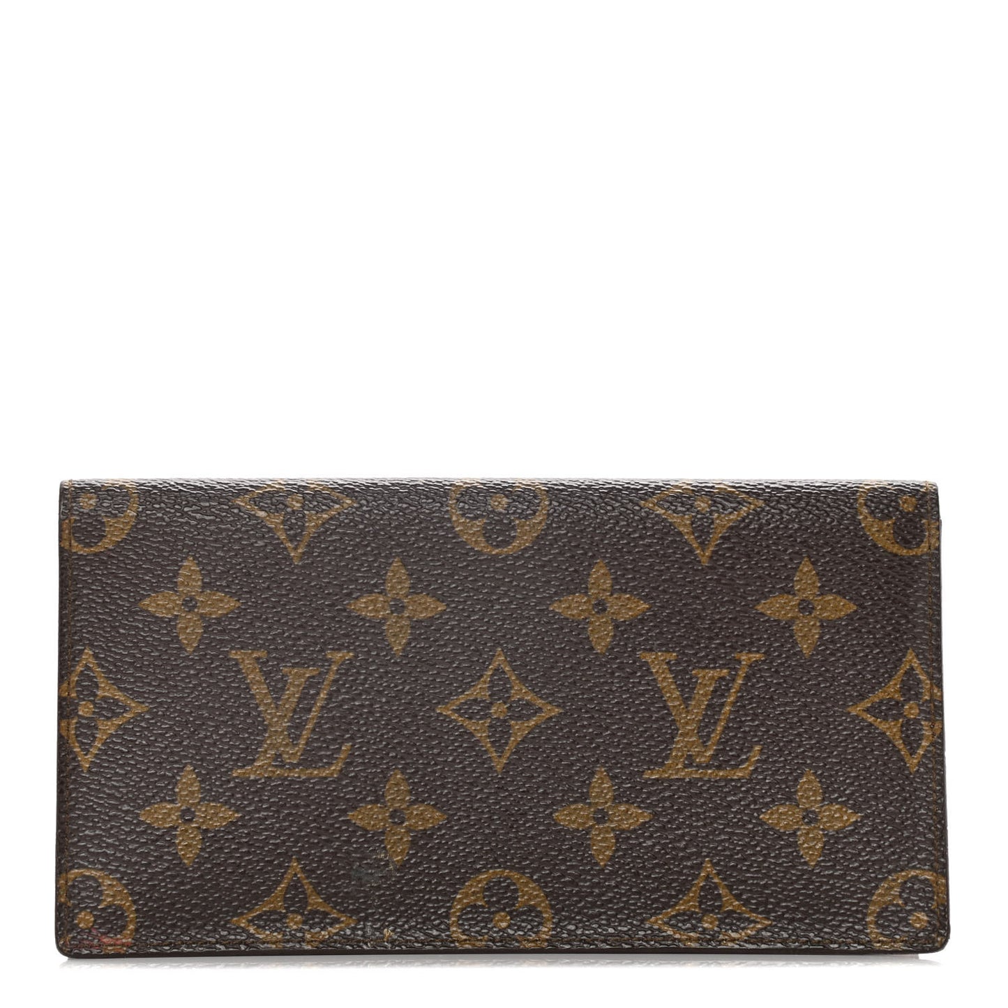 Monogram Simple Checkbook Holder Wallet Cover