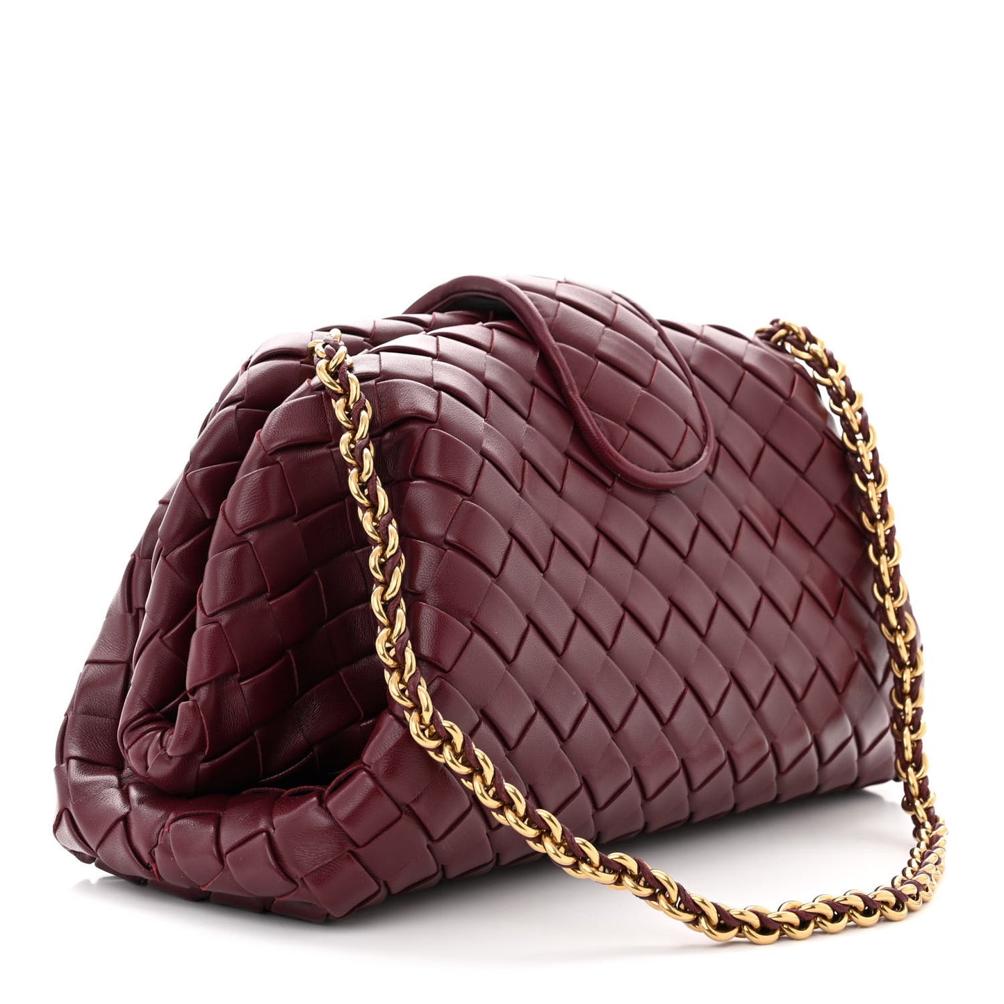 Nappa Intrecciato Teen The Lauren 1980 Clutch With Chain Barolo
