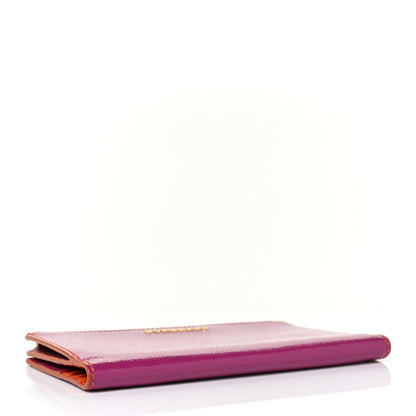Burberry Patent Constantine Continental Wallet Viola Orange 4 of 9