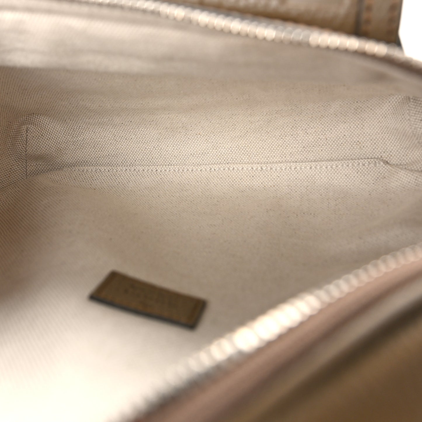 Piuma Calfskin Jumbo GG Embossed Pocket Belt Bag Good Taupe