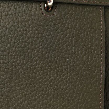 Hermes Taurillon Clemence Jypsiere 34 Vert De Gris 11 of 11