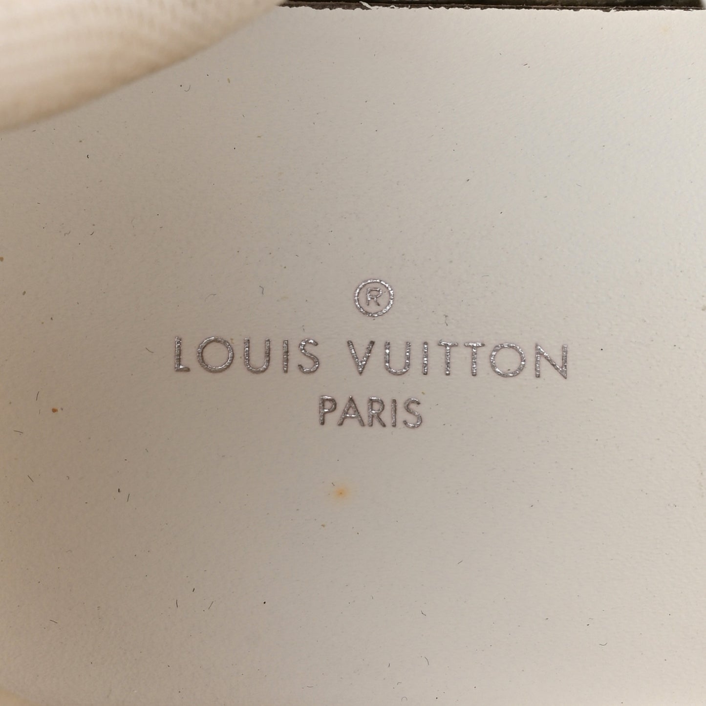 Metallic Calfskin Technical Nylon LV Archlight Sneakers 36 Gold White