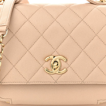 Chanel Caviar Quilted Medium Business Affinity Flap Beige 8 of 10