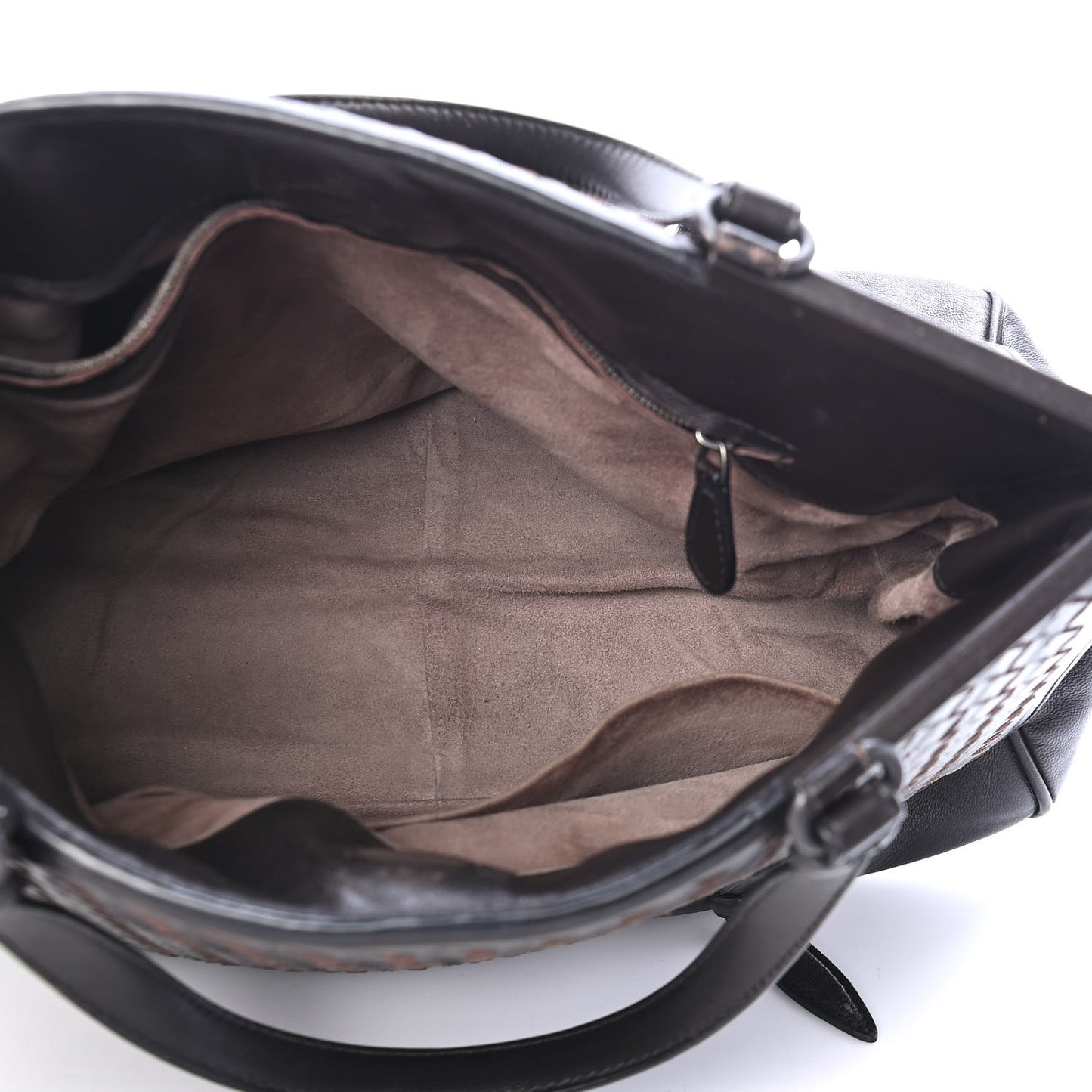 Nappa Intrecciato Satchel Black