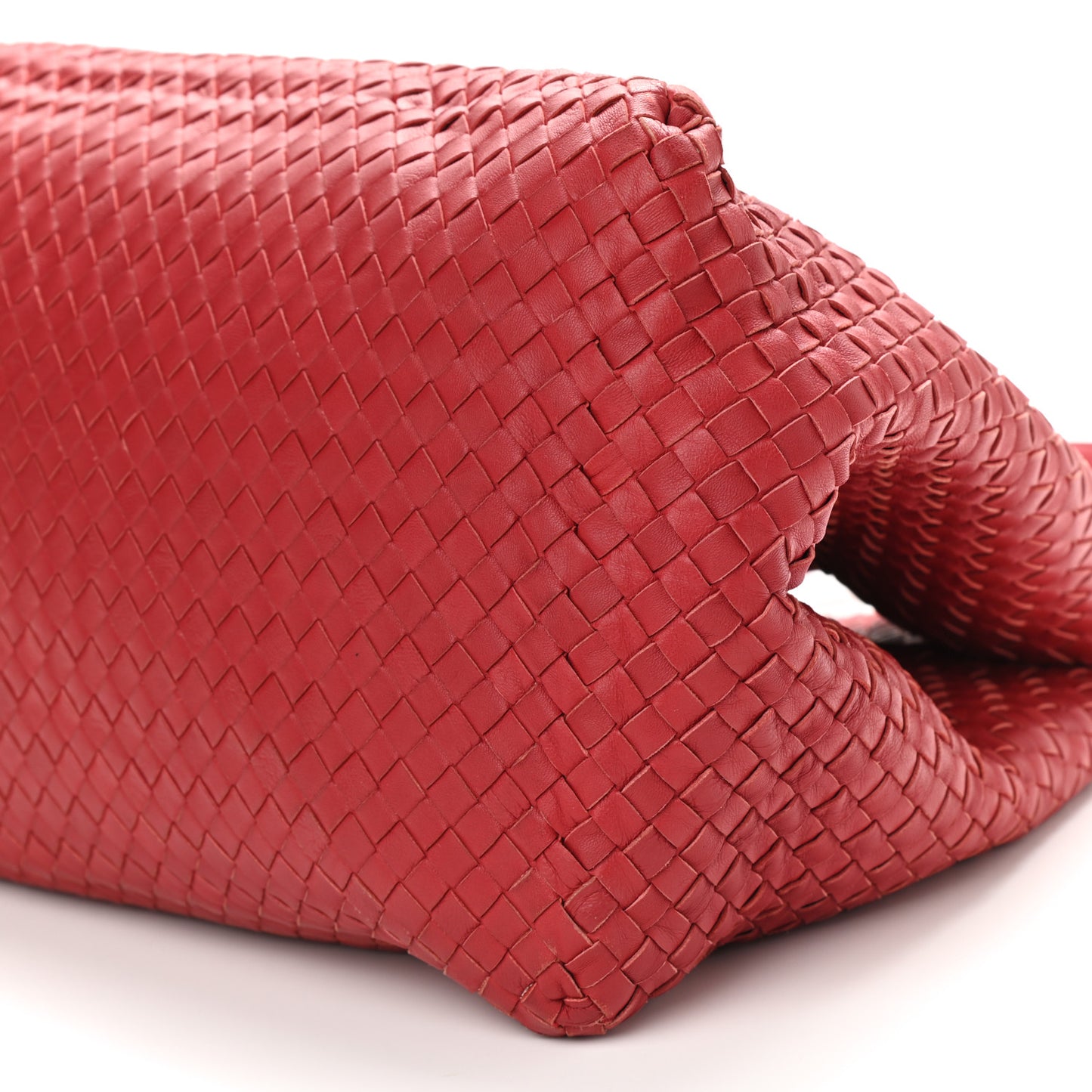 Nappa Intrecciato Large Seamless Tote China Red