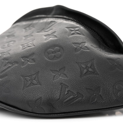 Louis Vuitton Calfskin Monogram Shadow Discovery Bumbag Black 9 of 12