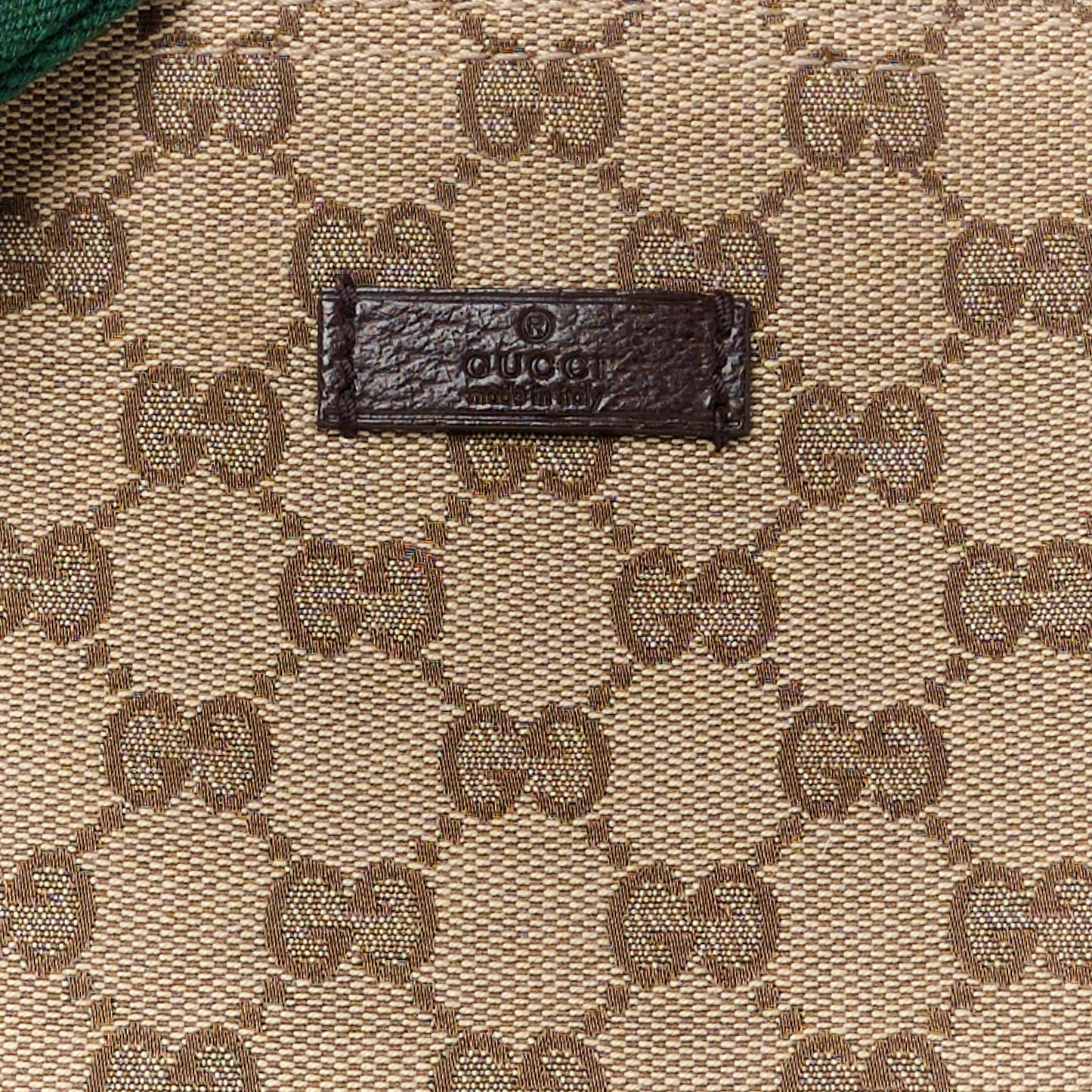 Monogram Web Small Flat Messenger Crossbody Dark Brown